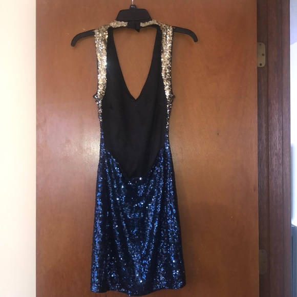 Guess Dresses & Skirts - Black and gold is size 2 blue and gold size small